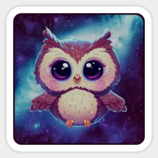 Galactic Owl Sticker